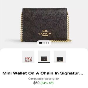 Coach Wallet on a Chain